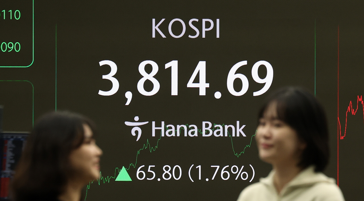 코스피, 장중·종가 역대 최고치 경신...3810선 기록
