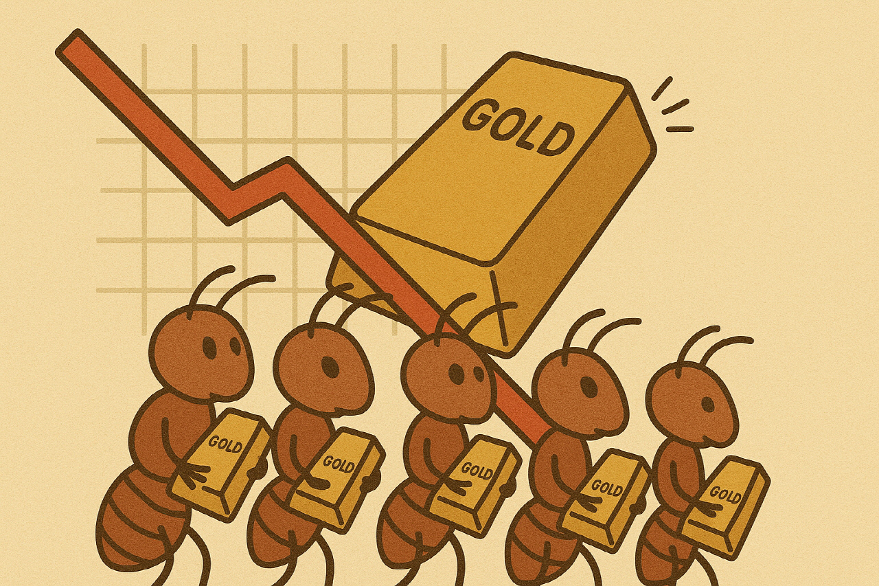 꺾이는 금값, 개미는 더 담는다...지금 사도 될까?