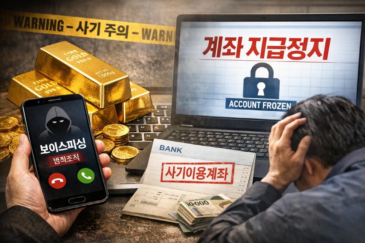 "금 팔았을 뿐인데 계좌 동결"…금 직거래, 보이스피싱 자금세탁통로로