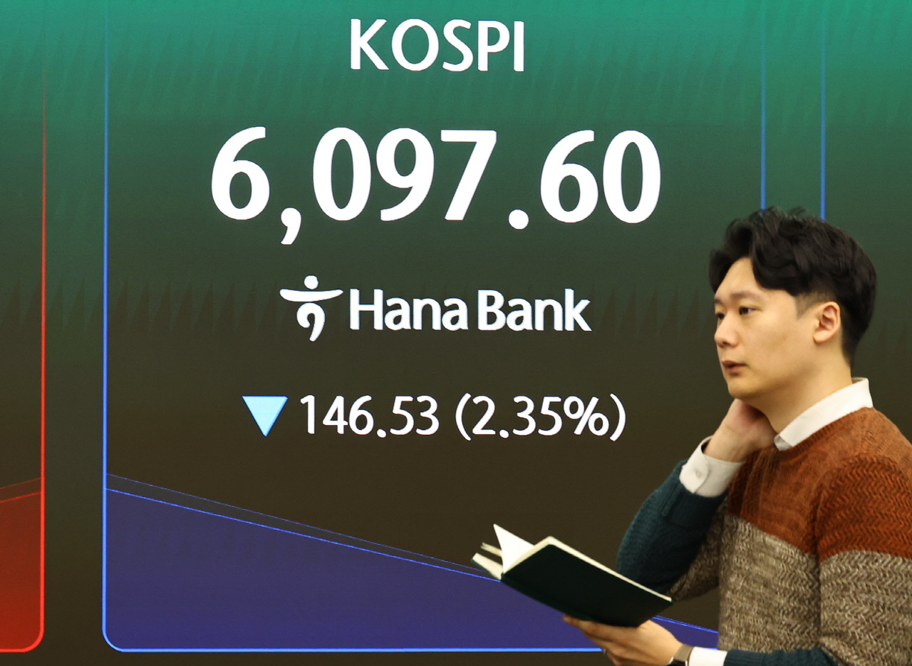 美·이란 전쟁에 코스피 '매도 사이드카' 발동...6000선 붕괴