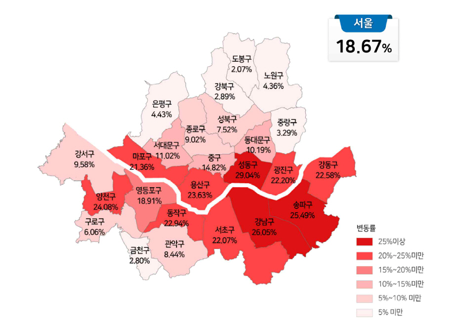 서울 아파트 공시가격 18.7% 올라…보유세도 뛴다