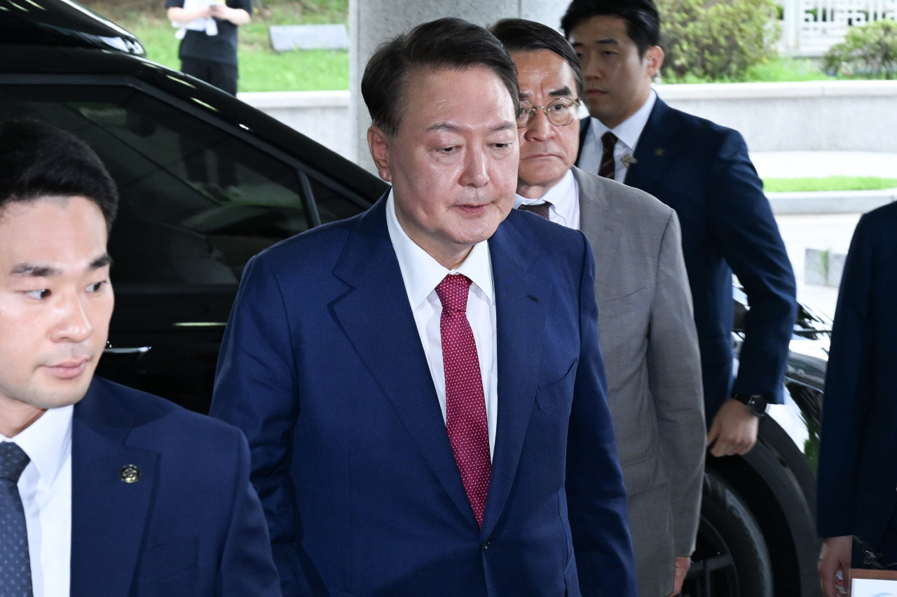 [포토] 윤석열, 내란 특검 소환
