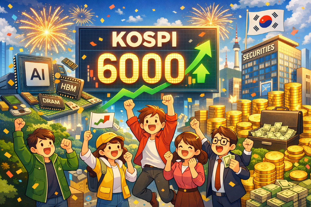 [6천 시대] ①'불과 한 달' 코스피 5000→6000…반도체·증권이 이끈 초고속 랠리
