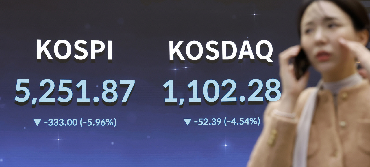 '오일 쇼크'에 코스피 6% 급락...개미 4조 담고, 기관·외인 4.5조 던졌다