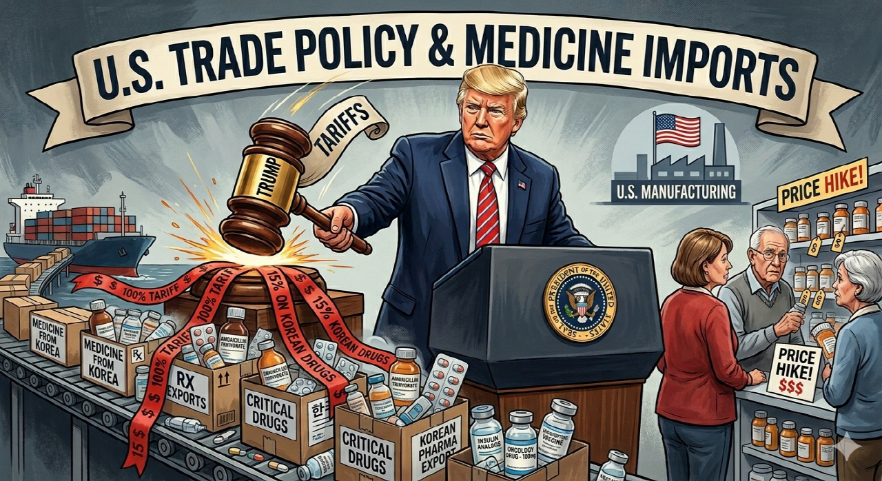 의약품 관세 100% vs 韓 15%...트럼프가 그은 K바이오 생존선