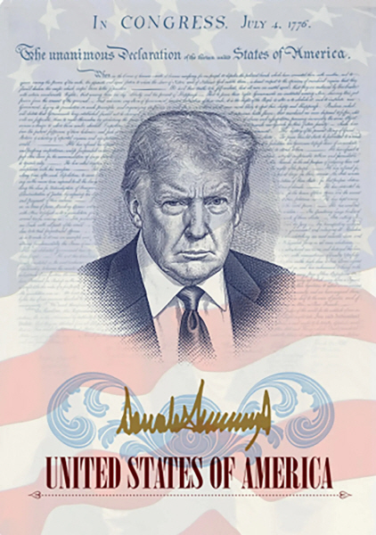 트럼프 얼굴 새긴 '여권' 발급된다…건국 250주년 한정판