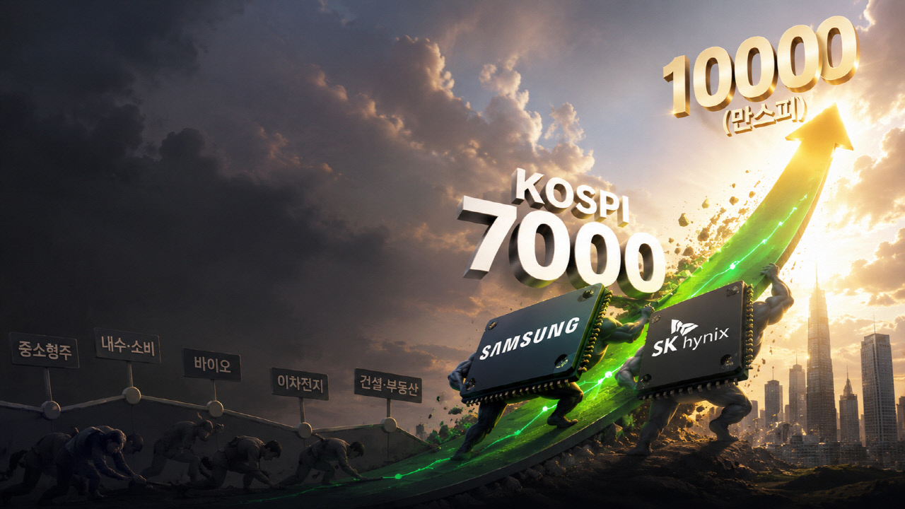불안의 그림자도 짙다…반도체 쏠림 심해진 ‘코스피 7000’