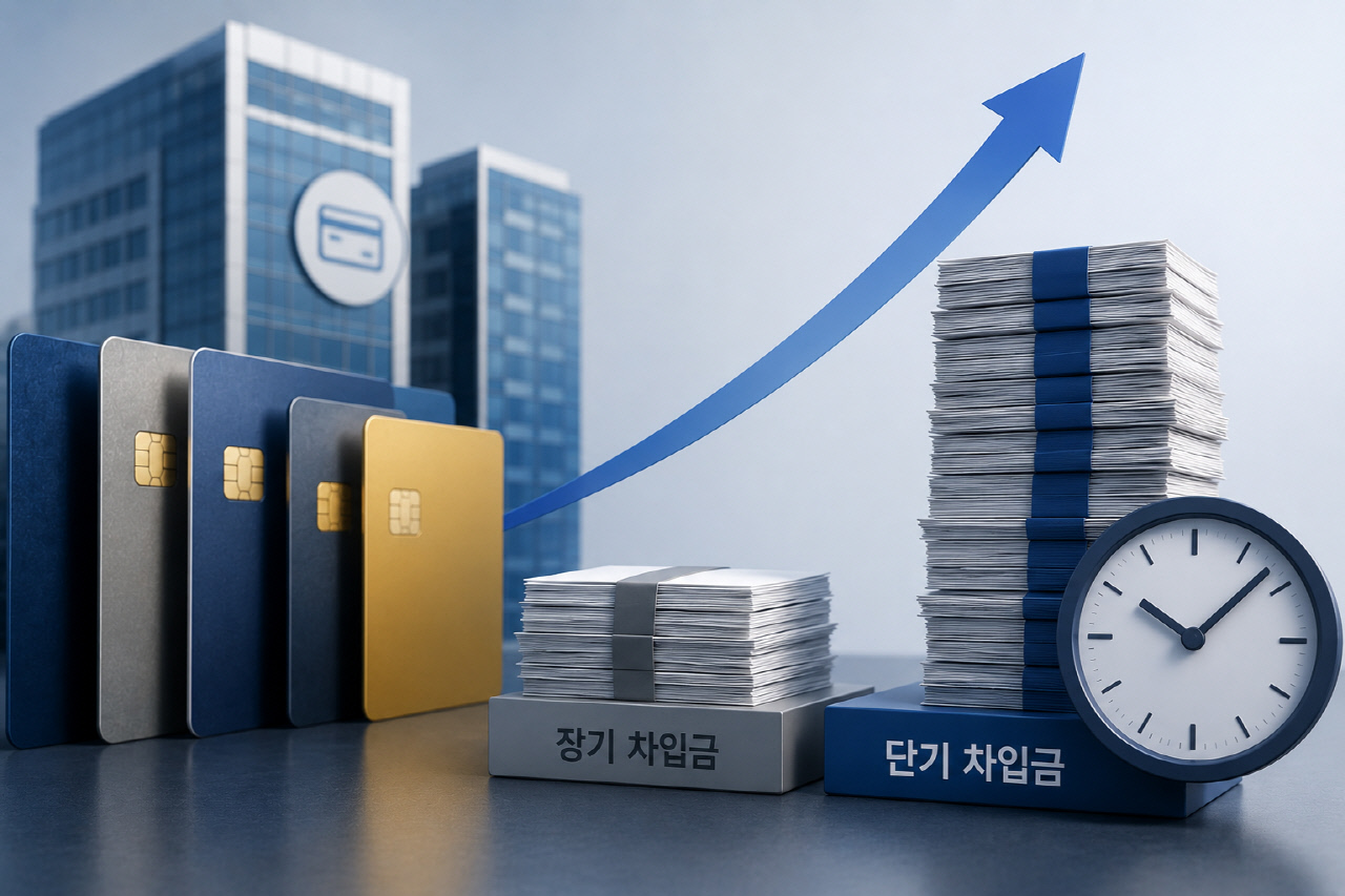 여전채 금리 오르자…카드사 단기 자금 조달 확대
