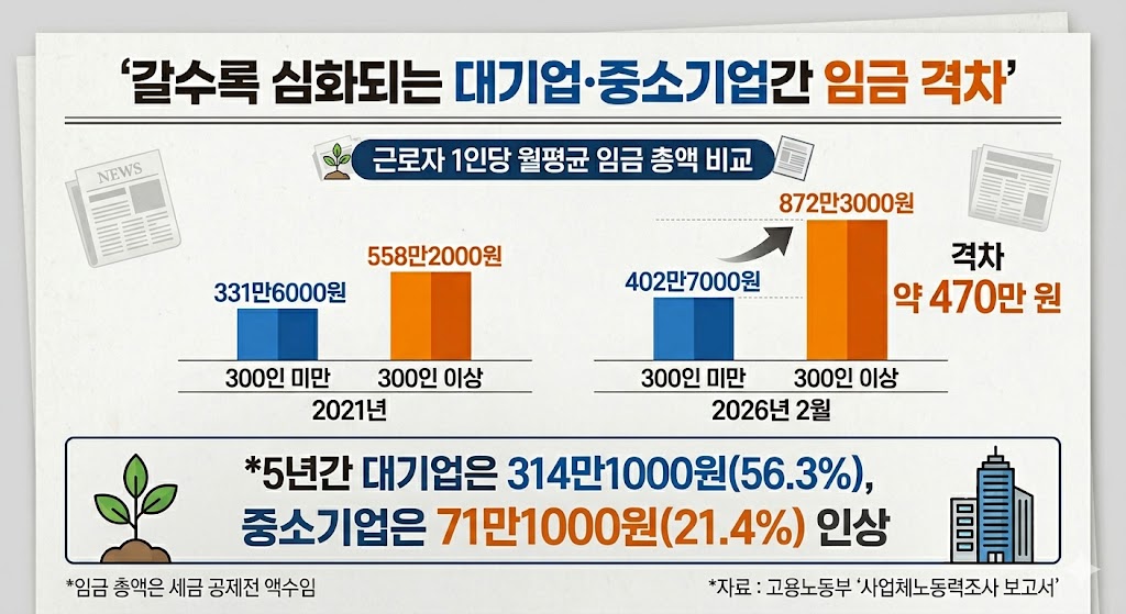 삼성電 이어 SK하이닉스까지…대기업 달리는데 中企 임금 어쩌나